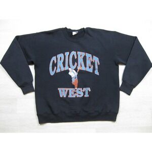Vintage 90s Cricket West Crewneck Sweatshirt Men's (XL) West Indies Athletic